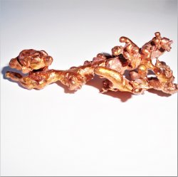 Nugget of Melted Copper, 3.8 ozs, Unusual Formation