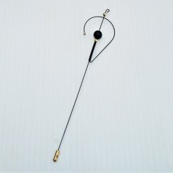 Stick Pin, Long, Unusual Shape, 7 inch