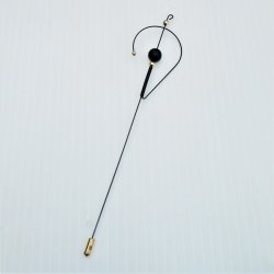 Stick Pin, Long, Unusual Shape, 7 inch