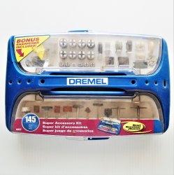 Dremel 697 Accessory Kit, Originally 145 pcs, 116 remaining