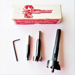 Milwaukee Tools, 3 Selfeed Bits, 1/2, 1, 1.5 inch