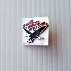 101st US Army Aviation Wings of the Eagle DUI Insignia Pin