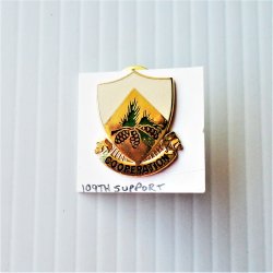 109th US Army Support DUI Insignia Pin, 1965-1967 Vietnam