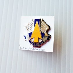 110th US Army Aviation DUI Insignia Pin, Will Do Motto