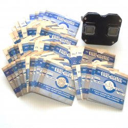 Viewmaster Viewer with 56 reels, Vintage 1950s