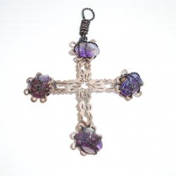 '.Cross, 925 w Gemstones 1960s.'