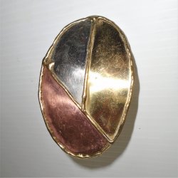 '.Scarf Ring, Oval, Unique, Hand.'