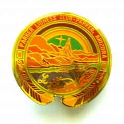Parker Arizona Lions Club, Lioness Pin, 2 inch