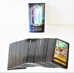 A.E Waite Holographic Tarot Deck, 78 cards w/ instructions