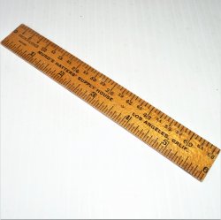 Mund’s Hatters Supply House Wood Ruler, c1930s
