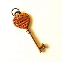 Tiffany & Co. 925 Key Pendant, 1.25 inch