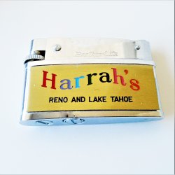 '.Harrah's 1960s Lighter, unused.'