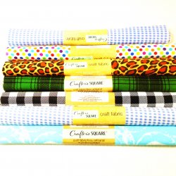 Crafters Square Variety Fabric, 7 Rolls, 18x21. New, Lot 3