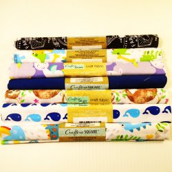Crafters Square Variety Fabric, 7 Rolls, 18x21. New, Lot 1