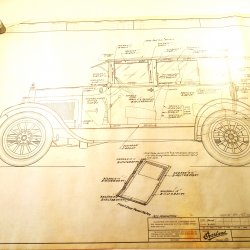 Schematic Diagram dated 1923 Willys-Knight Model 64 Sedan