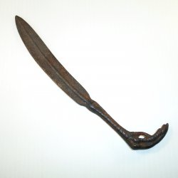 Vintage Letter Opener, Claw and Feather, Cast Iron