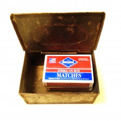 '.Antique Wall Match Holder.'