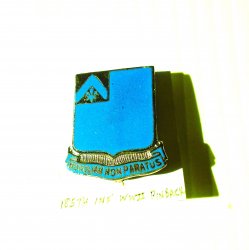 185th Army Infantry WWII DUI Insignia Pin