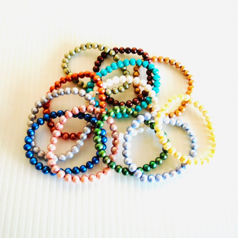 Honora stretch bracelets. Set of 12 assorted colors. Original QVC purchase.