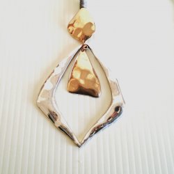 Bohemian Abstract Style Mixed Metal Necklace