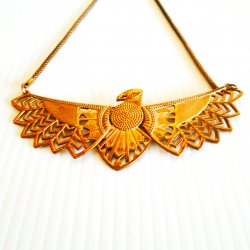 Eagle Bib Necklace, Egyptian Revival Style