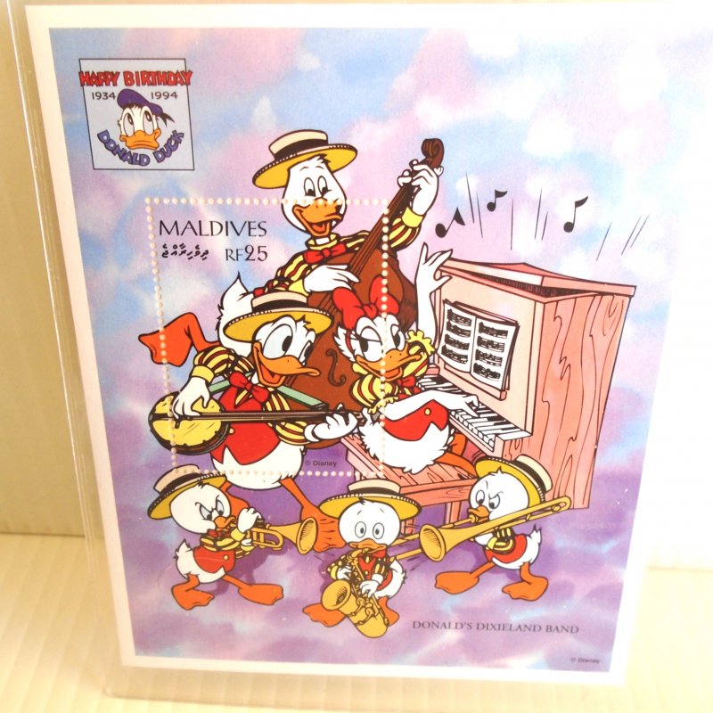 Country of Maldives Disney Donald Duck Stamps, 2 Different Series