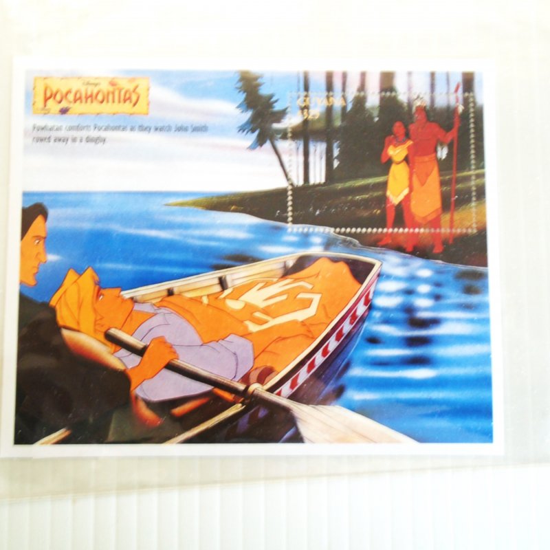 Country of Guyana Disney Pocahontas Stamps, 6 Different Sheets