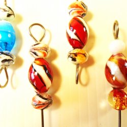 Cocktail, Appetizer Picks, Art Deco Swirls, Qty of 4