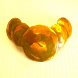 Unique Handmade Copper Scarf Ring, A Fun Mar Original,  OOAK