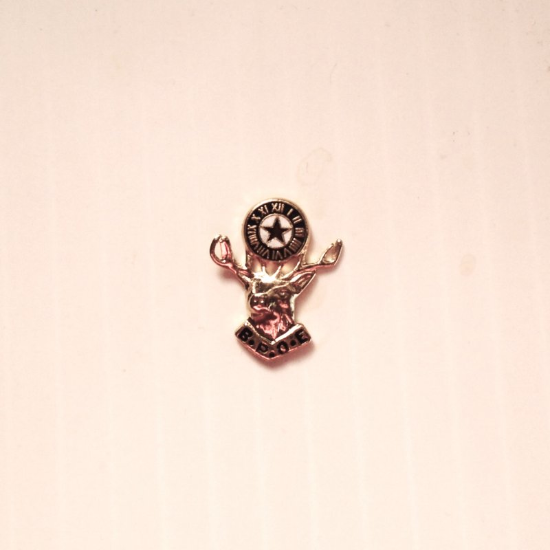 BPOE Elks replacement emblem for use on lapel or hat pins. Emblem only, not an entire pin.