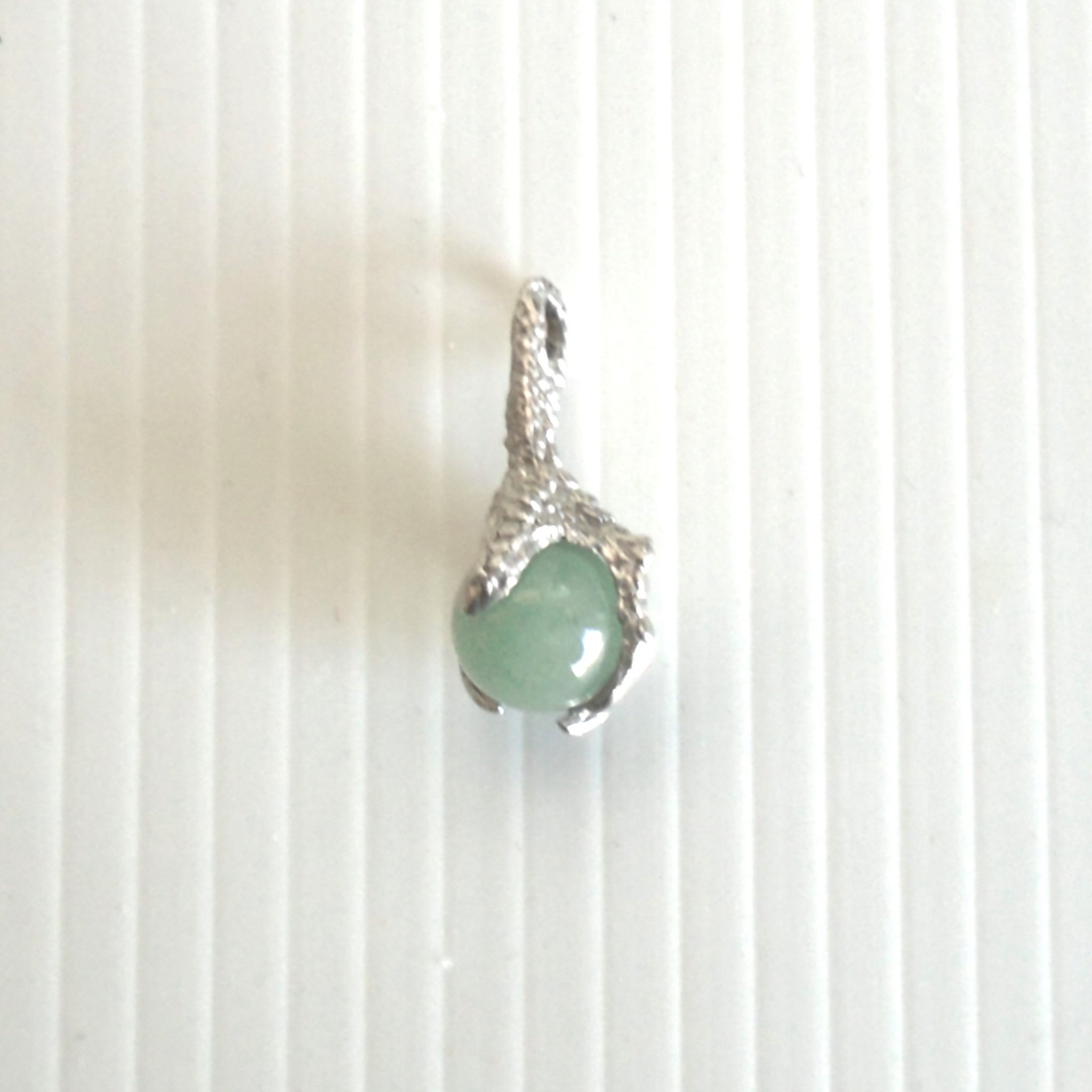 Claw Talon Pendant Featuring Jade Jadeite Orb. Tested and confirmed to be Jade Jadeite
