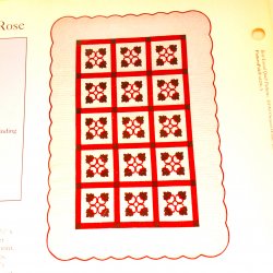 '.Lancaster Rose Quilt Pattern.'
