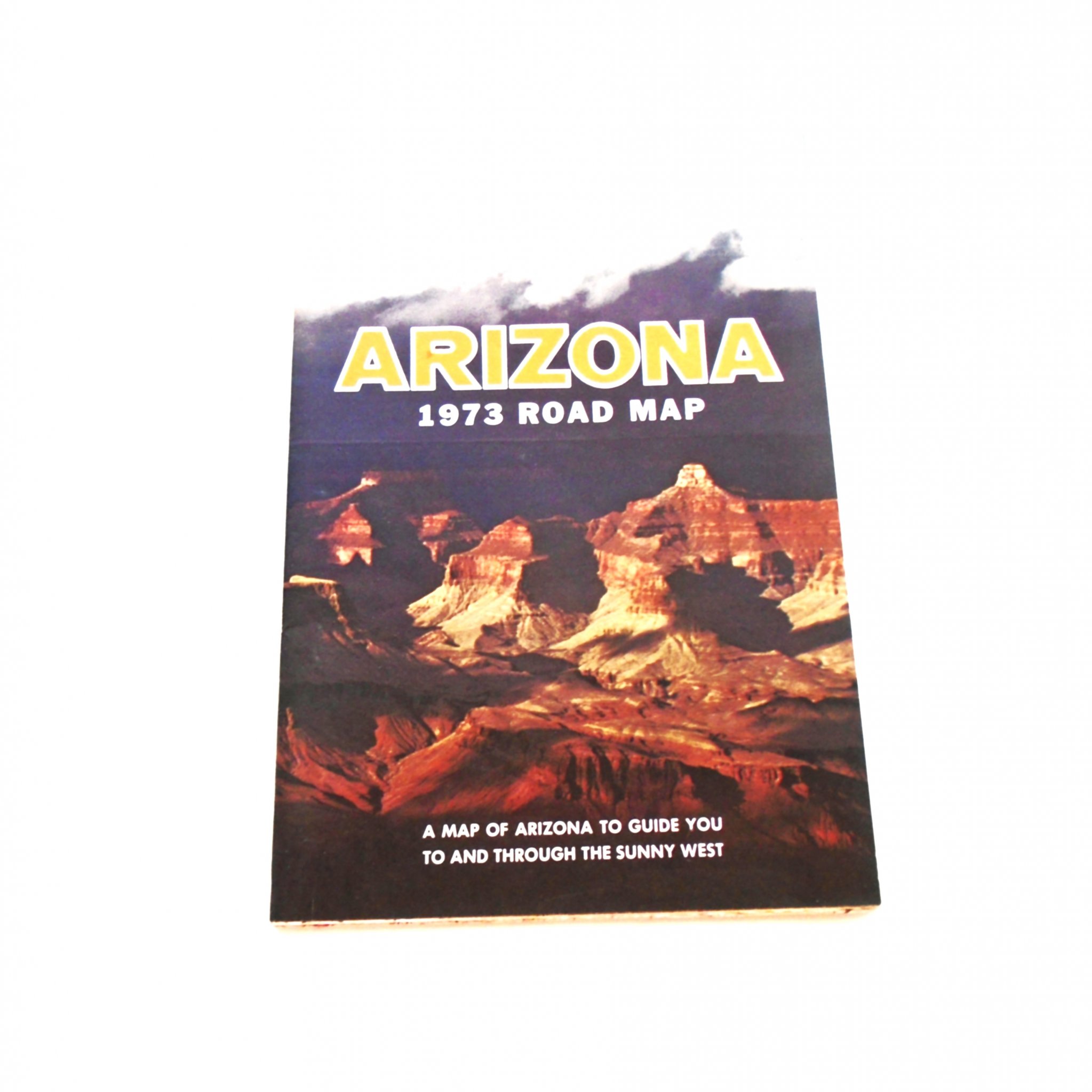 Arizona Road Map dated 1973. New Old Stock (NOS) in excellent unused condition.