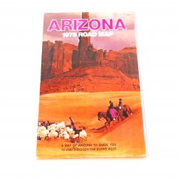 Arizona Road Map dated 1975, NOS new condition