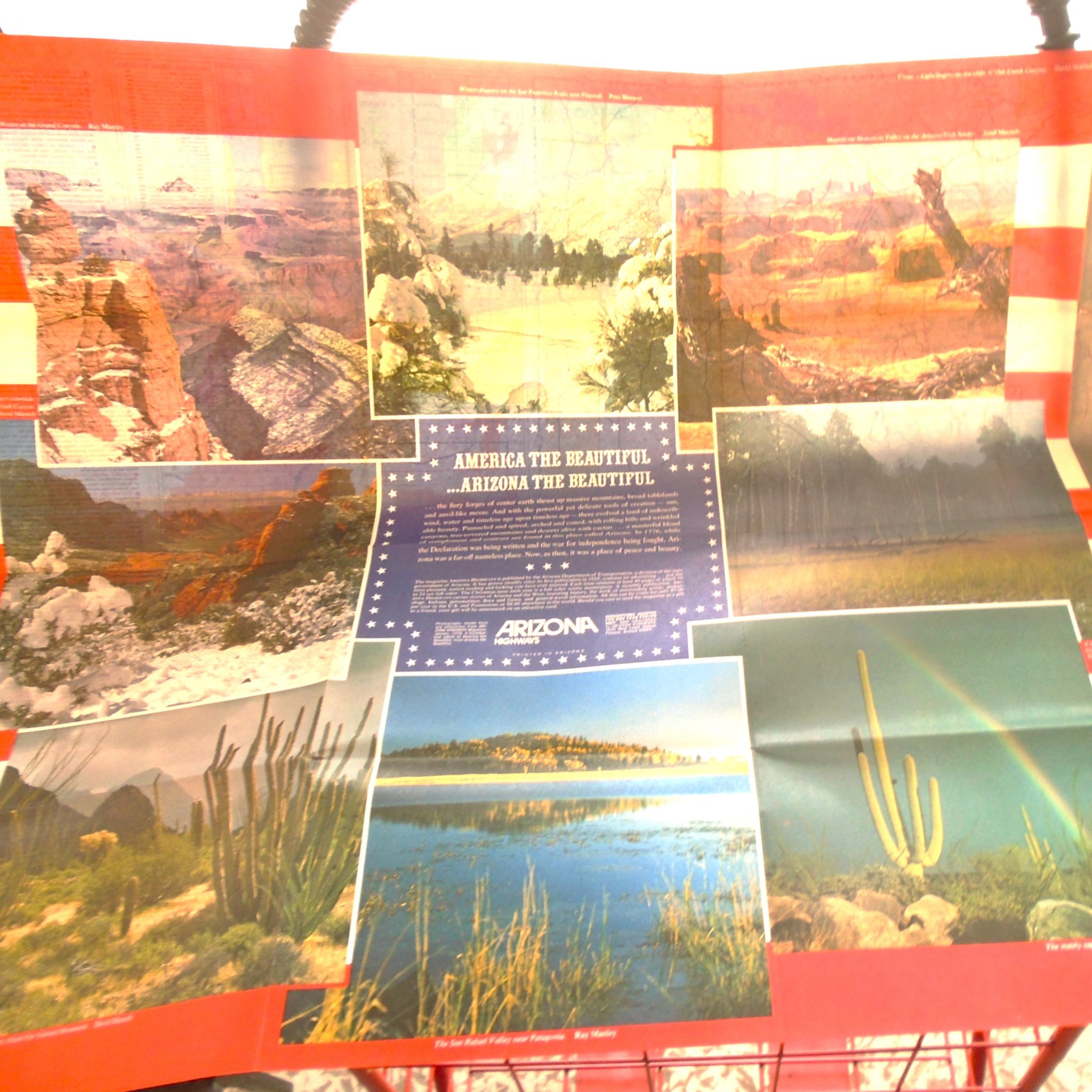 Arizona Road Map dated 1976. New Old Stock (NOS) in wonderful unused condition.