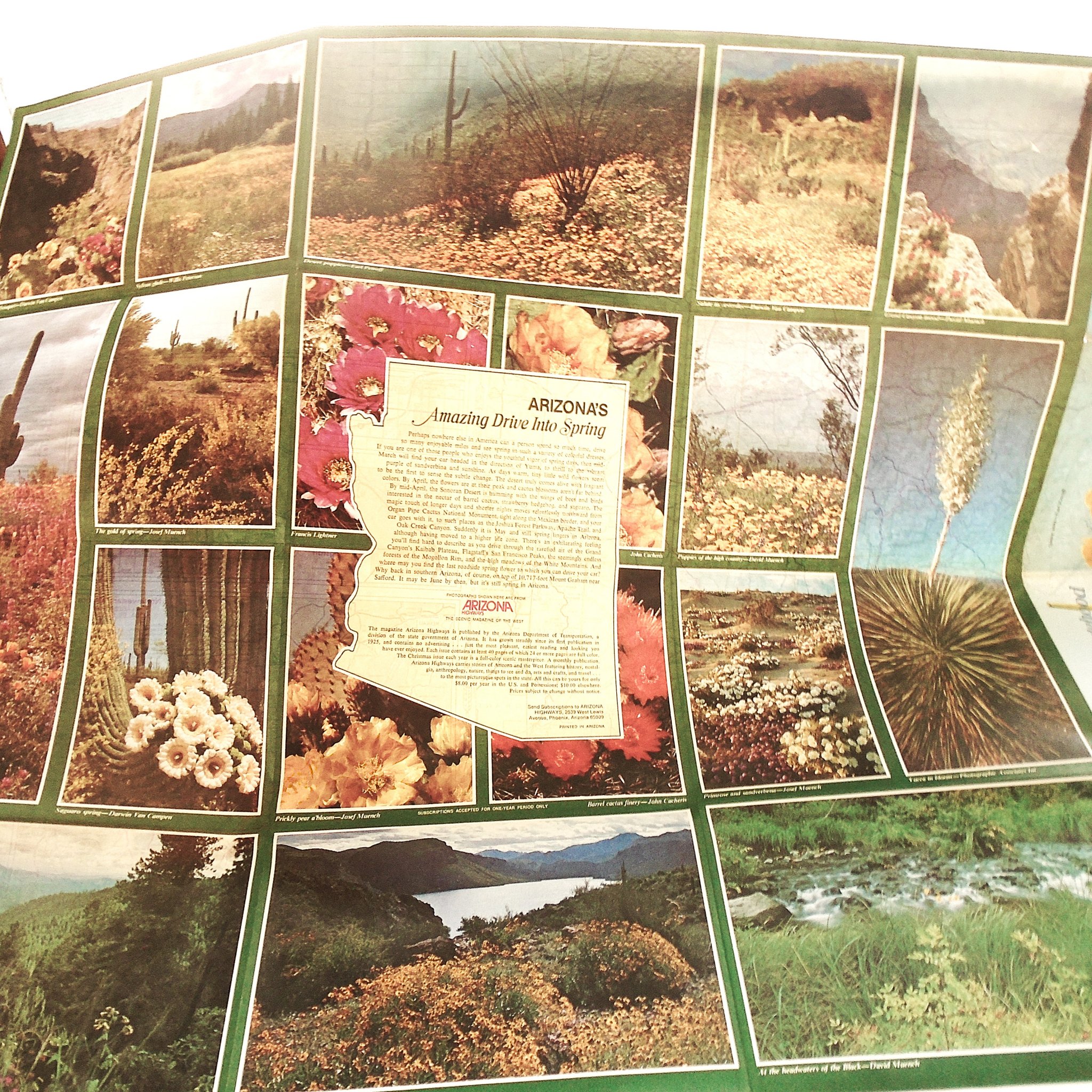Arizona Road Map dated 1979. New Old Stock (NOS) in wonderful unused condition.