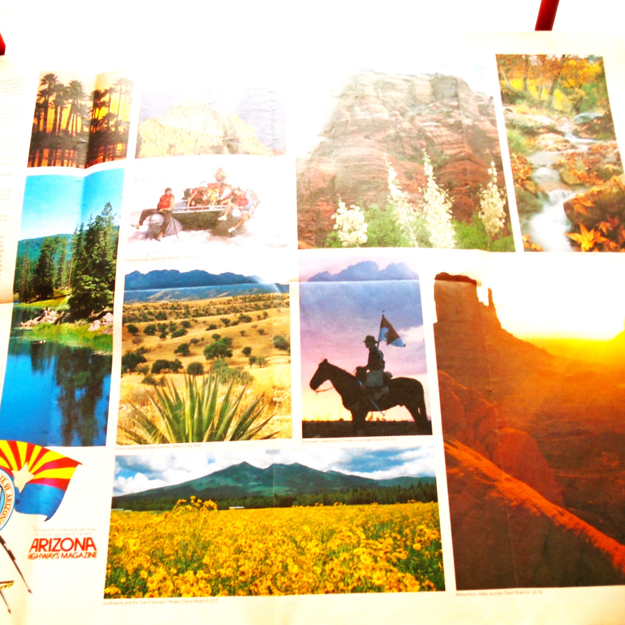 Arizona Road Map dated 1984. New Old Stock (NOS) in wonderful unused condition.