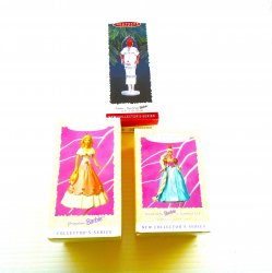 Hallmark Ornaments, Barbie Bundle, Qty 3, New