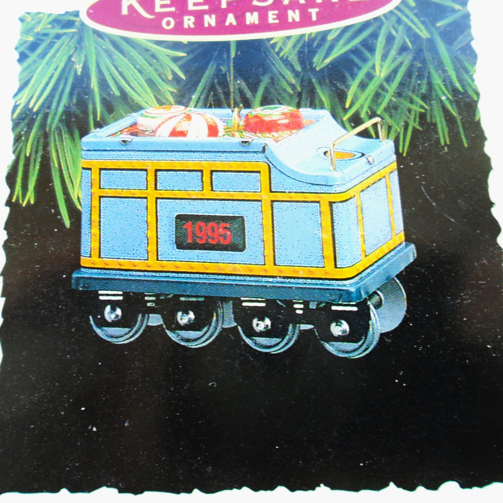 Hallmark Ornament, Locomotive Coal Car. Quantity of 2. New, never used. Comes in their original boxes.