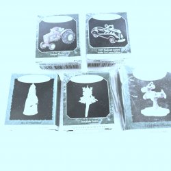 Hallmark Ornaments, 5 from 1990s. New Old Stock (NOS)