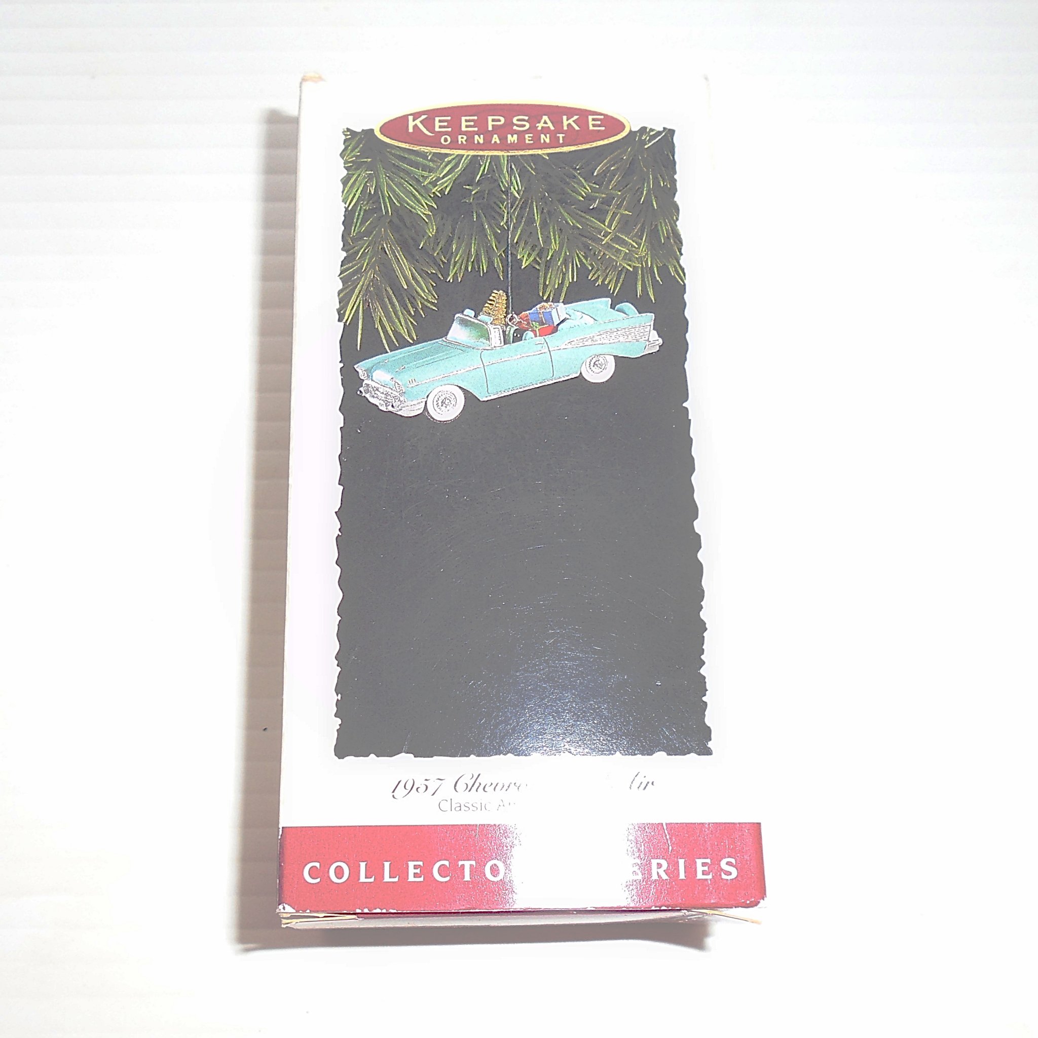 1957 Chevy Bel Air Hallmark Ornament. In original box dated 1994. Never used. New Old Stock (NOS).