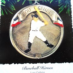 Hallmark Ornament, Lou Gehrig NY Yankees, New, never used