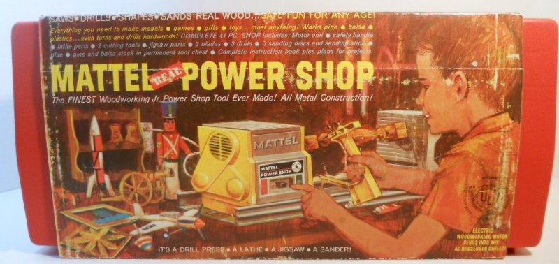 Mattel Real Power Shop Woodworking Jr Tools Kit 1964