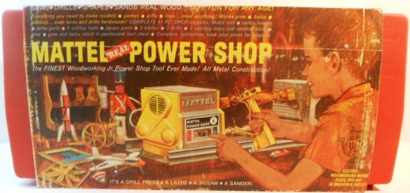 Mattel Real Power Shop Woodworking Jr Tools Kit 1964