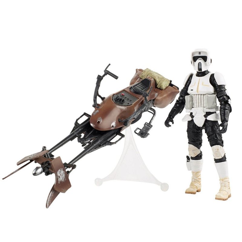 star wars return of the jedi speeder bike and biker scout