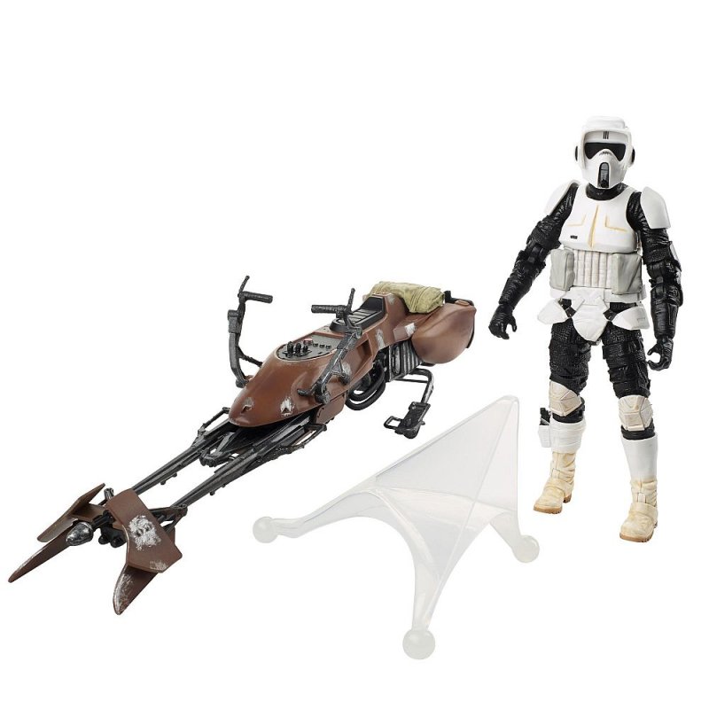star wars return of the jedi speeder bike and biker scout