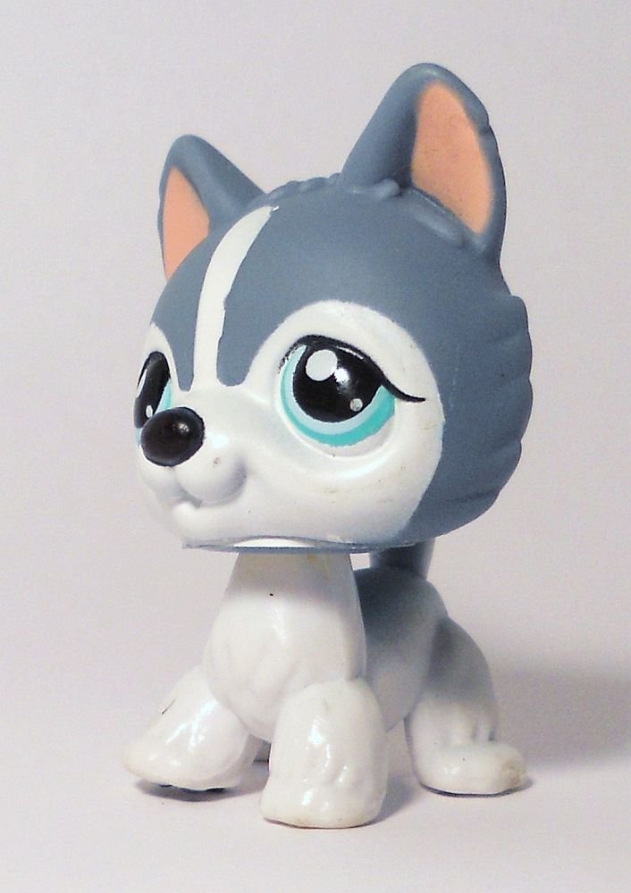Littlest Pet Shop Gray & White Husky no # loose Puzzle Sp Ed
