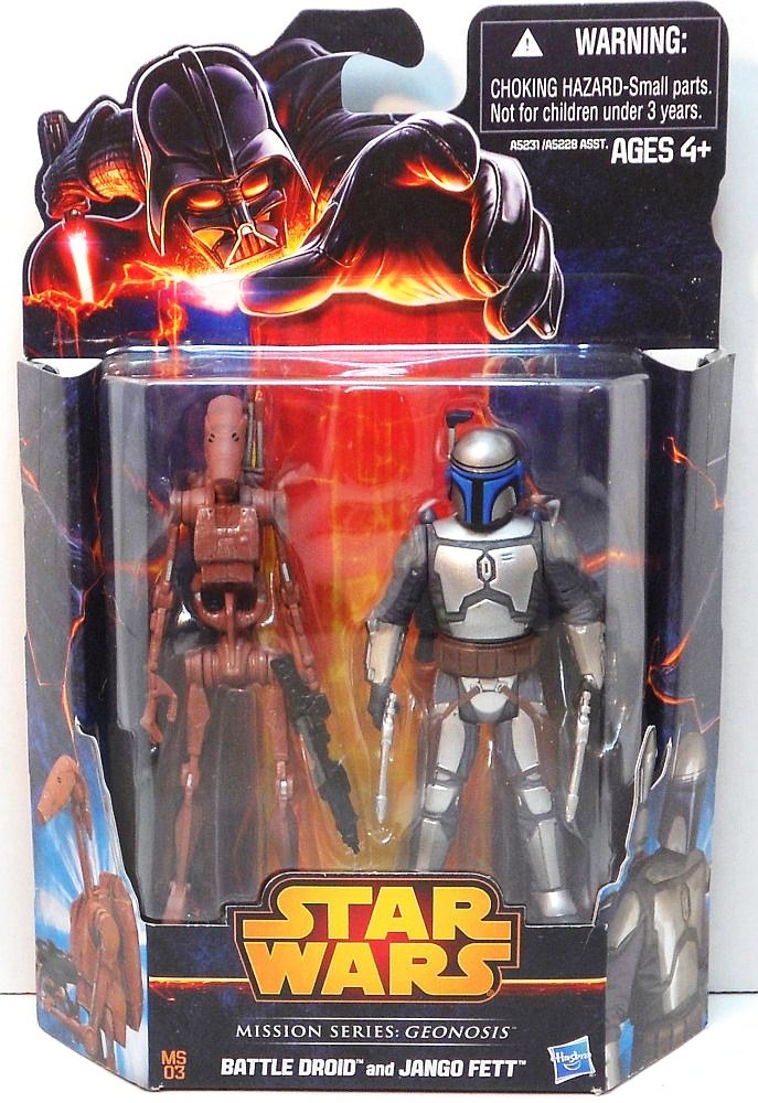 Star Wars Mission Series Jango Fett And Battle Droid Ms03