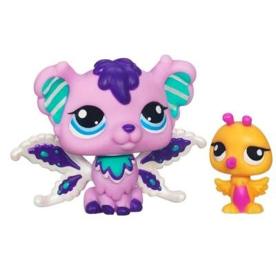 Littlest Pet Shop Shimmering Sky Fairies Sprinkle Fog 2708 Hummingbird 2709