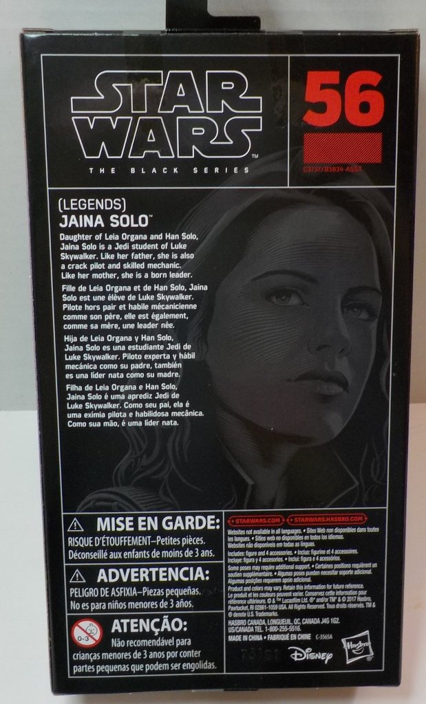 Star Wars Black Series Jaina Solo 56 Action Figure Expanded Universe